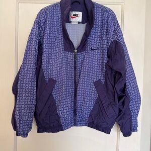 Vintage White Tag Nike Purple Windbreaker Jacket
